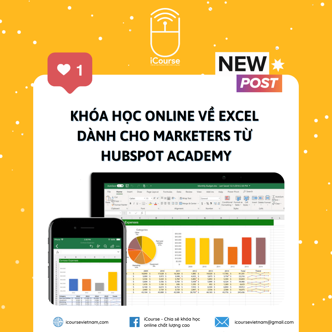 Khóa Học Online Về Excel Dành Cho Marketers Từ HubSpot Academy