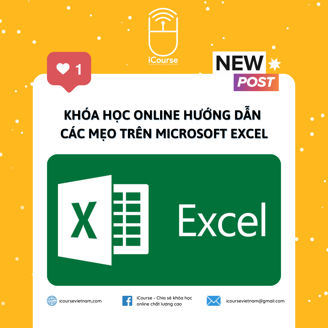Khoá Học Online Hướng Dẫn Bạn Các Mẹo Trên Microsoft Excel