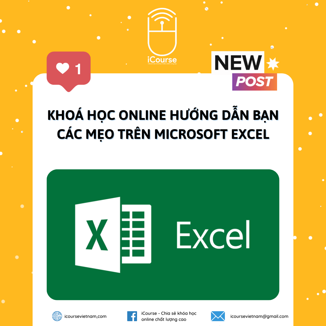 Khoá Học Online Hướng Dẫn Bạn Các Mẹo Trên Microsoft Excel
